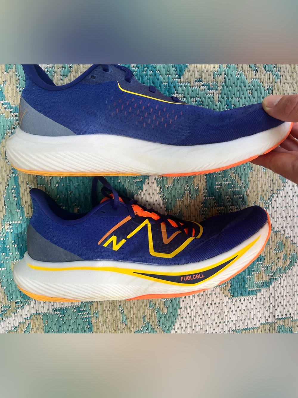 New Balance Fuelcell Rebel V3 men’s Size 12 Victory Blue/Vibrant Apricot